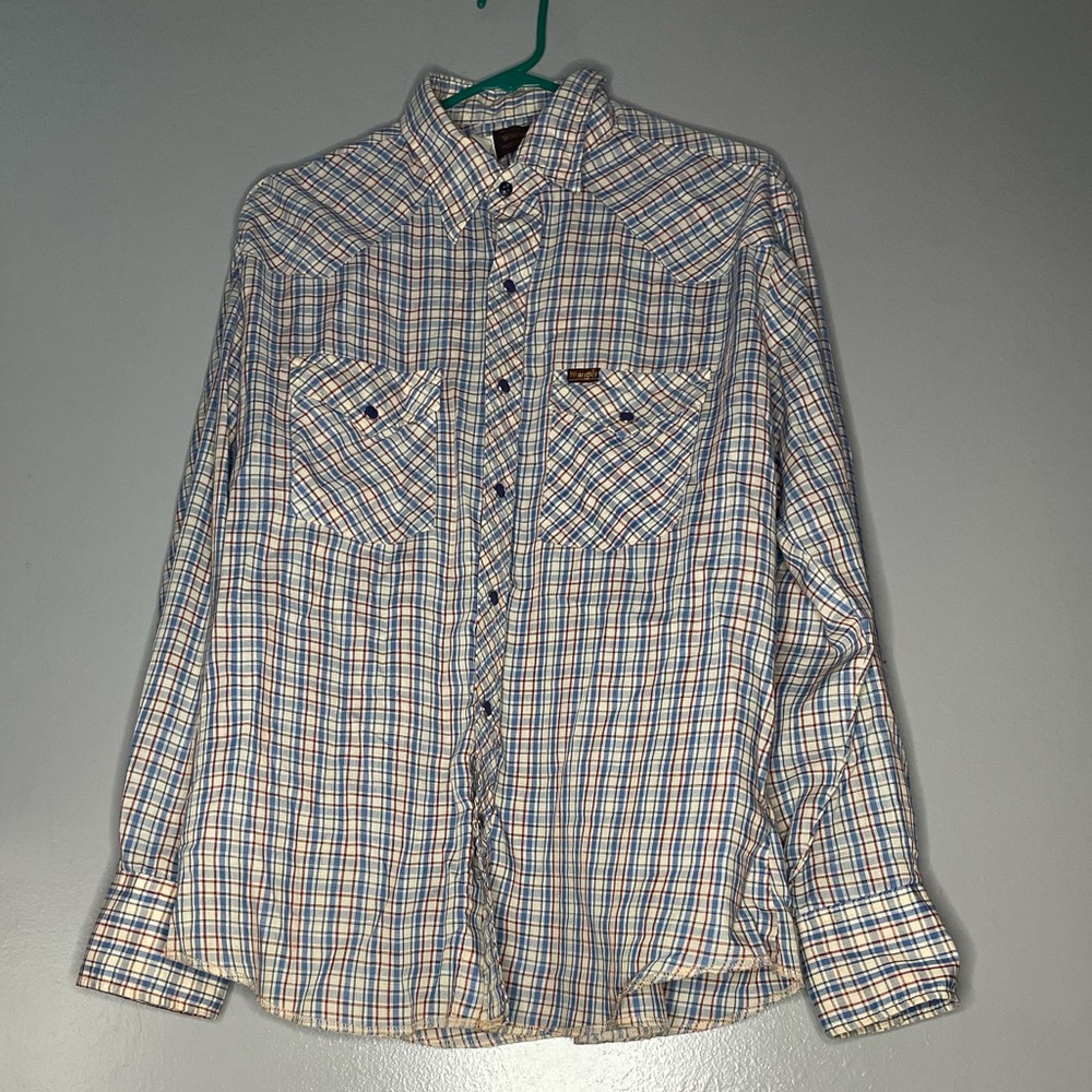 Wrangler pearl snap shirt